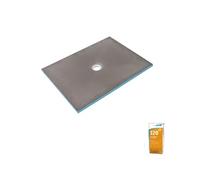 Receveur de douche à carreler 140 x 100 WEDI Fundo Primo rectangle écoulement centré + colle 320