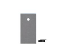 Receveur de douche à carreler 140 x 90 WEDI Fundo Primo rectangle écoulement excentré + bonde horizontale