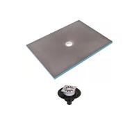 Receveur de douche à carreler 150 x 100 WEDI Fundo Primo rectangle écoulement centré + bonde verticale