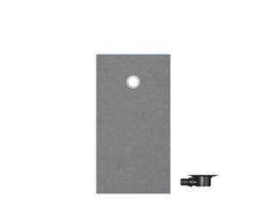 Receveur de douche à carreler 160 x 90 WEDI Fundo Primo rectangle écoulement excentré + bonde horizontale