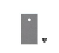 Receveur de douche à carreler 160 x 90 WEDI Fundo Primo rectangle écoulement excentré + bonde verticale