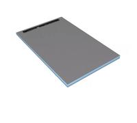 WEDI Receveur de douche rectangulaire Fundo Riolito neo - écoulement linéaire - 1,8 x 0,9 m en verre clair