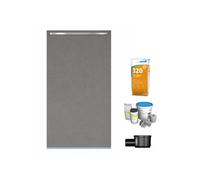 Receveur à carreler 180 x 90 cm Wedi Fundo Riolito Neo + barrette + bonde horizontale + kit d'étanchéité et colle 320