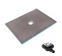 Receveur de douche à carreler 180 x 90 WEDI Fundo Primo rectangle écoulement centré + bonde horizontale