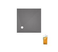 Receveur de douche à carreler 90 x 90 WEDI Fundo Primo carré écoulement excentré + colle 320