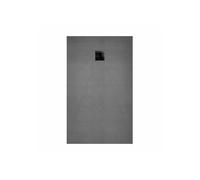 Receveur de Douche à Carreler 90x140 cm avec Bondes à Sortie Horizontale - Grille Noire