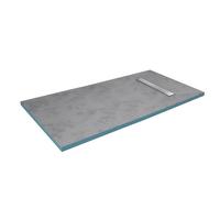 RECEVEUR DE DOUCHE A CARRELER 90x140CM RECOUPABLE AVEC BONDE CANIVEAU