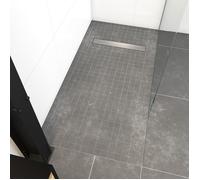 RECEVEUR DE DOUCHE A CARRELER 90x160CM RECOUPABLE SUR MESURE AVEC BONDE CANIVEAU RAINY LINEAR 160