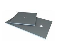 Receveur carré Wedi Fundo Primo écoulement centré 900x900x40mm