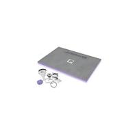 receveur de douche à carreler aqua centré 1800x900x40mm siphon vertical offert (4512091 + 4512008)