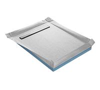 Receveur de douche à carreler compact caniveau + natte étanche + siphon ultra plat - 120 x 120 cm x 67 mm