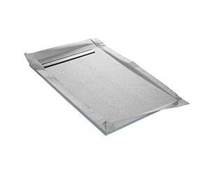 Receveur de douche à carreler monopente + natte étanche + siphon ultra plat - 185 x 100 cm