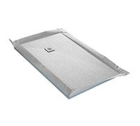 Receveur de douche à carreler standard + siphon 360° + natte étanche - 200 x 100 x 4 cm