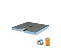 Receveur de douche à carreler WEDI Fundo Plano + bonde intégrée + kit d'étanchéité + Wedi 320