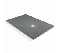 Receveur de douche à l'italienne O'Design Solidstone - 120 x 90 - Gris basalte- Alicante