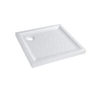 Receveur de douche à poser carré extra plat blanc Allia Bastia Dimensions (cm):90 x 90 cm