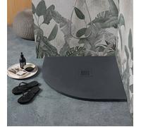 RECEVEUR DE DOUCHE ANGULAIRE 80X80 EN RÉSINE GRIS ANTHRACITE MUSE
