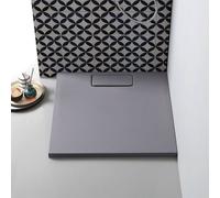 RECEVEUR DE DOUCHE ANTHRACITE 80X80 EN RÉSINE FINE MART