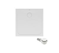 Receveur de douche antidérapant 80 x 80 VILLEROY ET BOCH Lifetime Plus Cerasoft céramique blanc + Bonde blanc