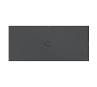 Receveur de douche au sol Bette avec support de receveur minimum et antidérapant Pro 5981, 180x80cm, Coloris: corbeau - 5981-400AE,T1