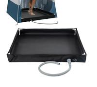 Receveur de Douche avec Collection de Drainage : Base de Douche Portable Pliable, unité de Bain sur Pied avec Drainage | Caractéristique du matériau Durable, Objectif de débit d'eau, publ