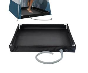 Receveur de Douche avec Collection de Drainage : Base de Douche Portable Pliable, unité de Bain sur Pied avec Drainage | Caractéristique du matériau Durable, Objectif de débit d'eau, publ