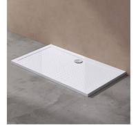 doporro Bac à douche 80x120 receveur de douche antiglisse rectangulaire blanc Lucia02AR 80x120x4cm