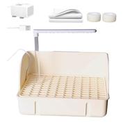 - Receveur de douche - Bain d'oiseaux automatique, spa avec eau circulante, accessoires de cage spacieux | Système de conception à pompe ABS, réservoir de simulation de pluie permanente, perruche