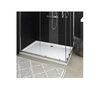 Receveur de Douche Base de Douche Bac de Douche Salle de Bain Toilette Salle d'Eau Maison Intérieur Rectangulaire ABS 148910