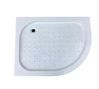 Receveur De Douche D'angle, Sol De Douche Extérieur,Texture Antidérapante, Drain Anti-odeurs,Matériau Acrylique Adapté Aux Camping-cars,Caravanes,Intérieurs(A direction,31.5x39.4x5.1in)