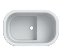 Receveur de douche de siège Geberit en Varicor, blanc alpin,, 407730016