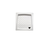 RECEVEUR DE DOUCHE EN CÉRAMIQUE CARRÉ 80x80 CM ANTIDÉRAPANT TOPAZIO
