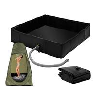 Receveur De Douche - Évier De Camping Extérieur PVC Confort | Base Du Système De Douche 104x104x25cm, Bassin De Nettoyage, Solution De Sol De Tente Étanche, Nettoyage Du Système De Drainage, Pour Bain