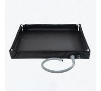 Receveur de douche extérieur 80 cm Système de valve de vidange rapide (Noir