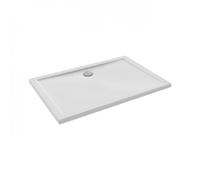 Receveur de douche 120 x 80 Gaspard extra-plat céramique bonde centrée sur la longueur