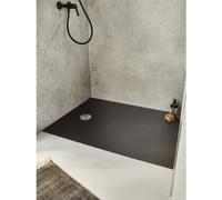 Jacob Delafon - Receveur de Douche Extraplat IPSO - 160x90x4 cm - Antiglisse - Fabrication Française - Matériaux Recyclés - 0 Ressaut - Anthracite - E62309-AGM