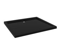 Receveur de douche - GAROSA - Rectangulaire - ABS Noir - 80x90 cm - Seuil bas