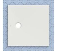 Geberit Receveur de douche CleanFloor30 551002001, affleurant, joint polaire, 80 x 80 cm, blanc mat