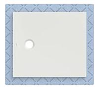 Geberit Surface de douche CleanFloor30 intégrée avec voile d'étanchéité 90x80 cm, blanc mat