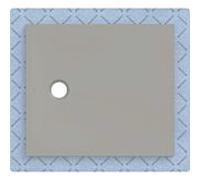 Receveur de douche Geberit CleanFloor30 551003291, affleurant au sol, avec joint d'étanchéité en polaire, 80 x 90 cm, gris mat