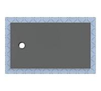 Geberit CleanFloor30 Receveur de douche rectangulaire/carré, 551007DM1,