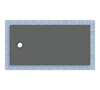 Geberit CleanFloor30 Receveur de douche rectangulaire/carré, 551009DM1,