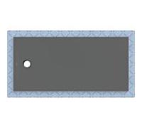 Geberit CleanFloor30 Receveur de douche rectangulaire/carré, 551010DM1,