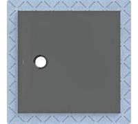 Geberit CleanFloor30 Receveur de douche rectangulaire/carré, 551011DM1,