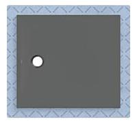 Geberit CleanFloor30 Receveur de douche rectangulaire/carré, 551012DM1,