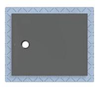 Geberit Surface de douche CleanFloor30 551.013.DM.1 110x90 cm – voile d'étanchéité, graphite mat