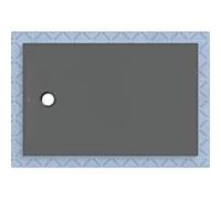 Geberit CleanFloor30 Receveur de douche rectangulaire/carré, 551015DM1,