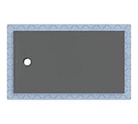 Geberit CleanFloor30 Receveur de douche rectangulaire/carré, 551017DM1,