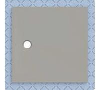 Geberit Receveur de douche CleanFloor30 – affleurant, voile d'étanchéité, 100×100 cm, gris mat