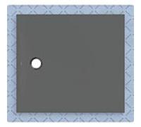 Geberit CleanFloor30 Receveur de douche rectangulaire/carré, 551021DM1,